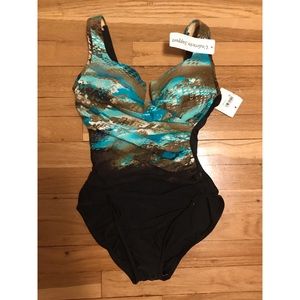 Woman’s One piece Swim suit with Molded cups and  underwire